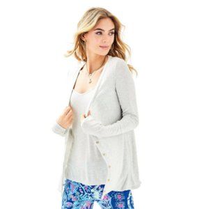 Lilly Pulitzer Lorne Cardigan Set In Seaspray Grey